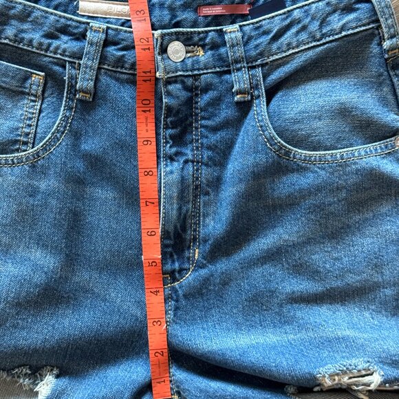 Anthropologie Pilcro The Joey High Rise Distressed Wide Leg denim jeans size 27 - Picture 7 of 15